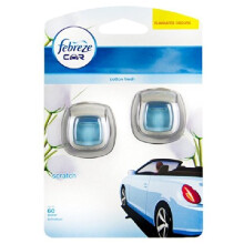Febreze Twin Pack Car Vent Clip On Air Freshener (Economy Pack) Cotton Fresh