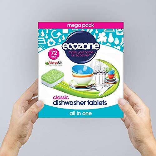 Ecozone Classic All-in-One Dishwasher Tablets, 72 Tablets 2