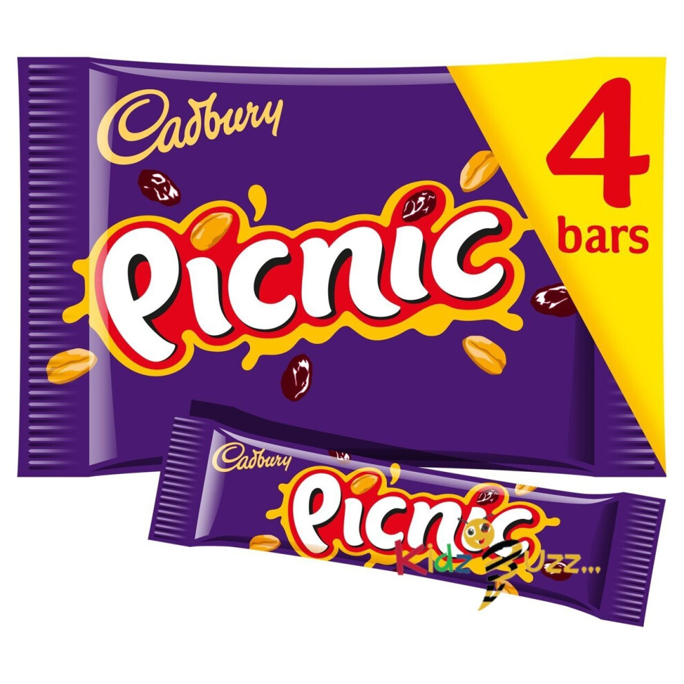 (10PACK) Cadbury Picnic 4 Bars