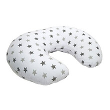 Cuddles Collection Twinkle Star Nursing Pillow (Silver)