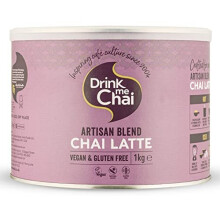 Drink Me Chai Artisan Blend Chai Latte 1kg (Pack of 1) Just add Milk, Vegan Chai Latte Powder (50 Servings)