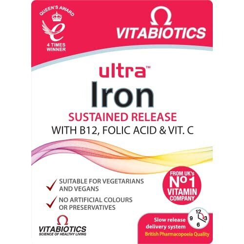 Vitabiotics Vitabiotics Ultra Iron Tablets, Pack of 30