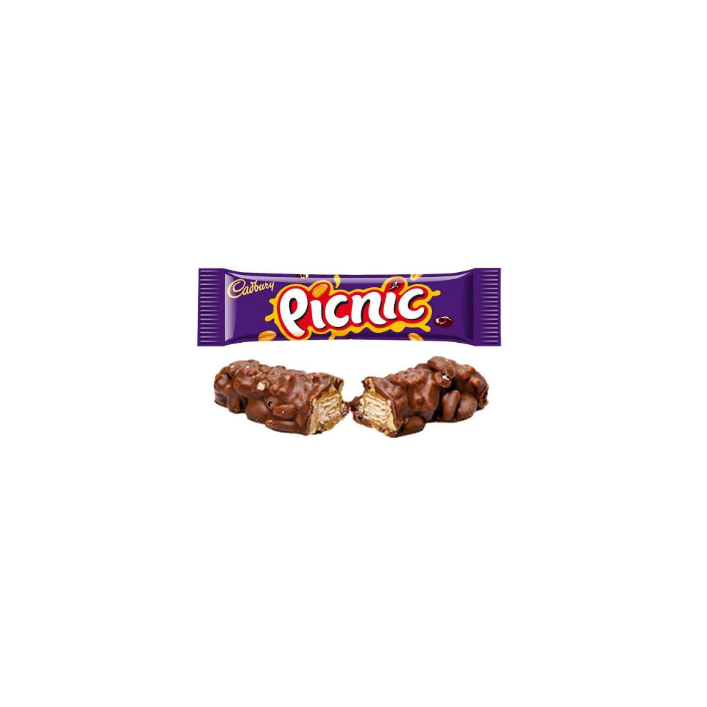 Cadbury Picnic Chocolate Bars - 36x 48g Full Box