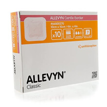 ALLEVYN Gentle Border 10cm x 10cm x10 Adhesive foam dressing 66800270
