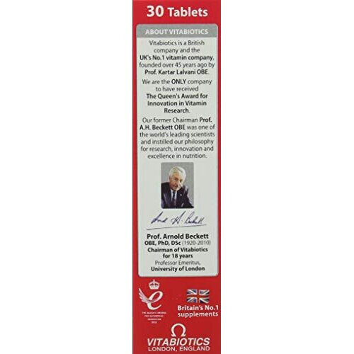 Vitabiotics Vitabiotics Ultra Iron Tablets, Pack of 30 2