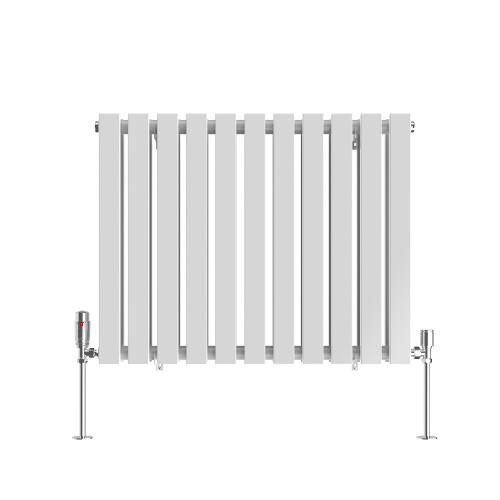 NRG (600 x 760mm Double) NRG Horizontal Vertical Designer D-shape Radiator Single Double Panel Bathroom Central Heating Rads White 2