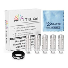 Innokin 5 Pcs Endura Prism T18E 1.5ohm Replacement Coils for T18E/T22E/T18 II 2ml V2 Tank + ULBRE Cleaning Cloth