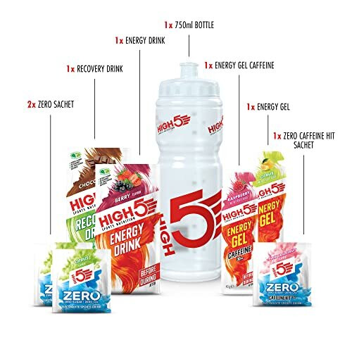 HIGH5 Starter Kit Nutrition Pack Combining Energy, Hydration & Recovery, 1