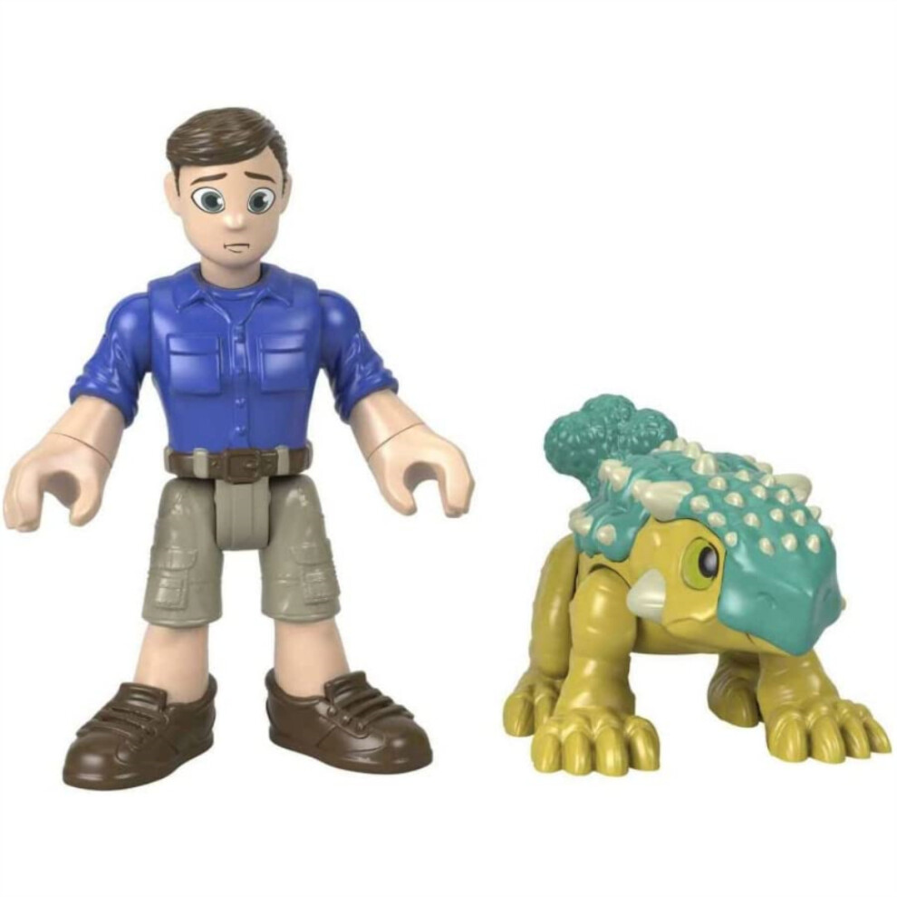 Jurassic World Imaginext Camp Cretaceous Bumpy & Ben Figure Ankylosaurus Bumpy