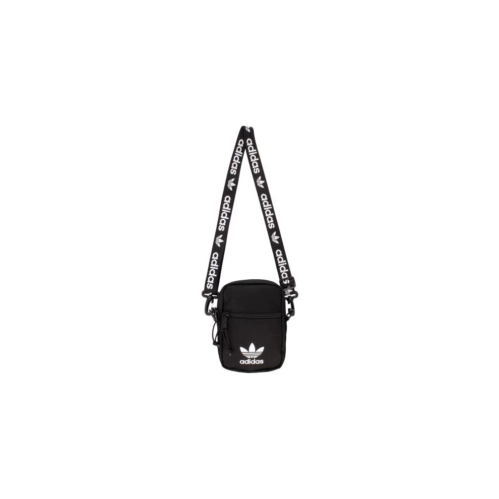 adidas Originals Festival Crossbody Bag, Black/White, One Size, Festival Crossbody Bag