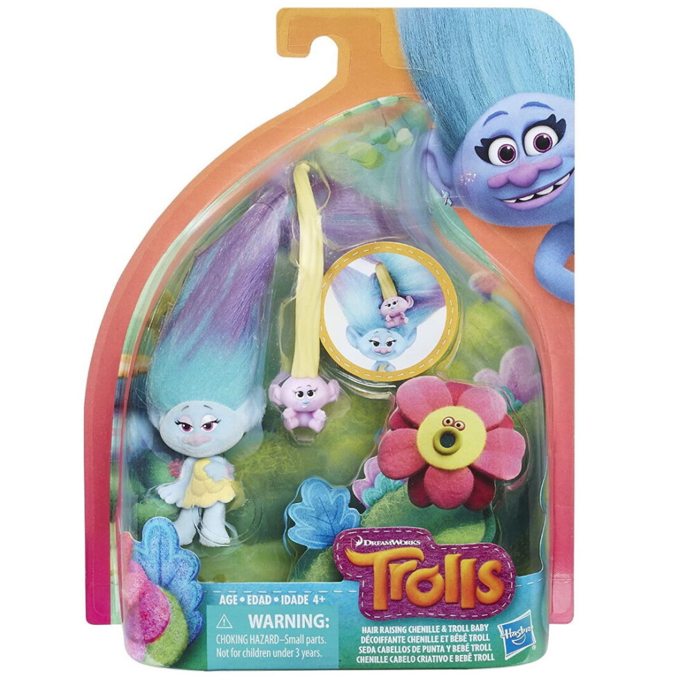 Trolls Hair Raising Chenille Doll New Kids Childrens Toy