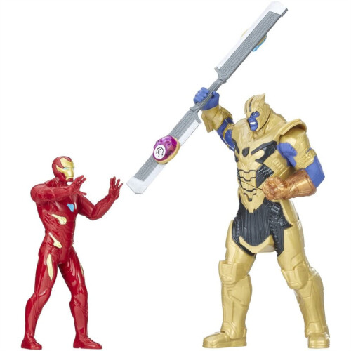 Avengers Avengers Marvel Infinity War Iron Man vs Thanos Battle Action Figure Set 2