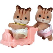 Sylvanian Families Walnut Squirrel Twins Figures and Accessories EPOCH - Board Game
