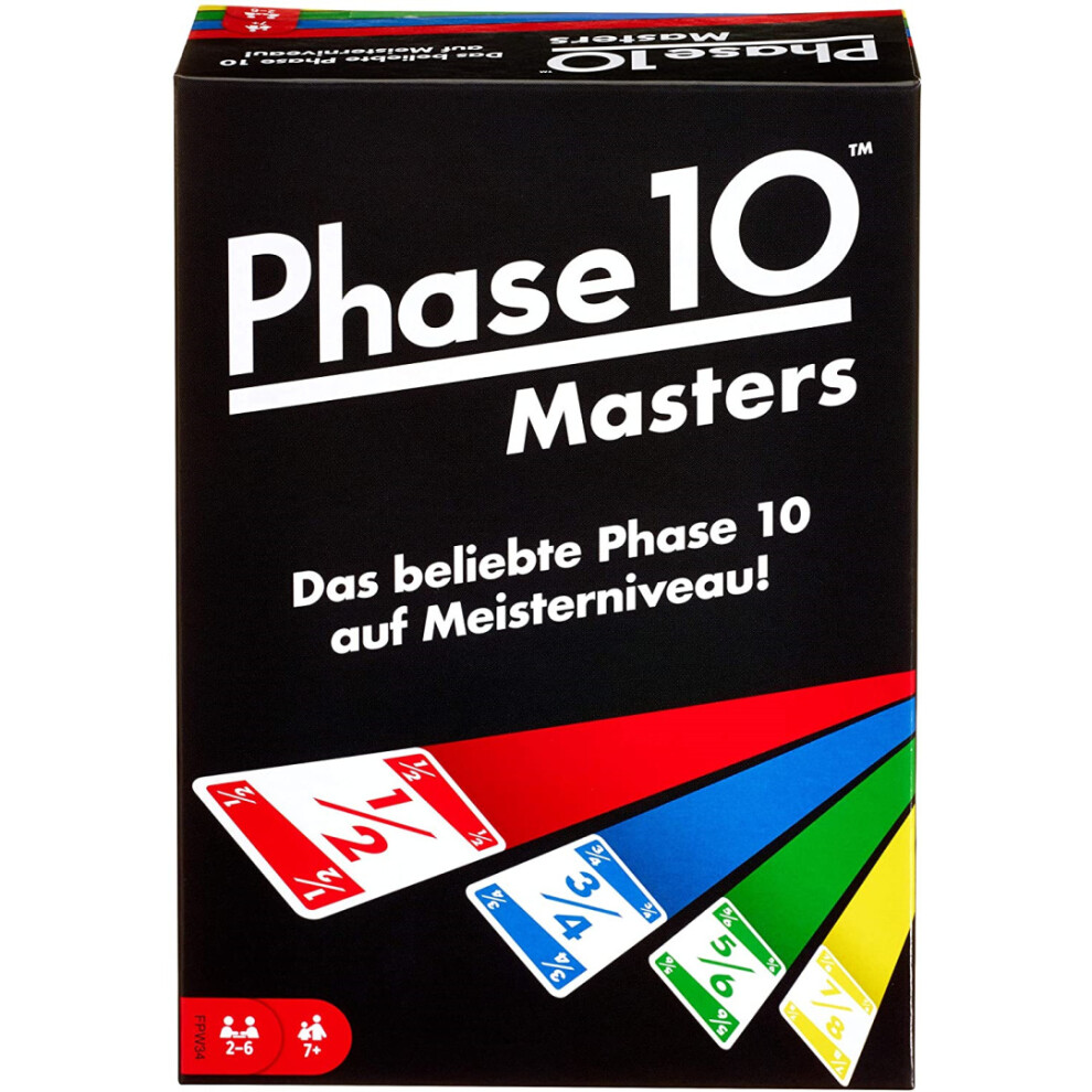 Mattel Gaming Phase 10 Masters Card Game 2 - 6 Players