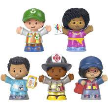 Fisher-Price Little People Peuterspeelgoed Gemeenschapshelden Figuren Set met 5 Personages