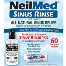 NeilMed Sinus Rinse Original Kit, Squeeze Bottle + 60 Sachets