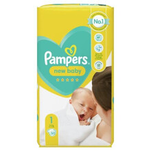 Pampers New Baby Size 1, 50-Count