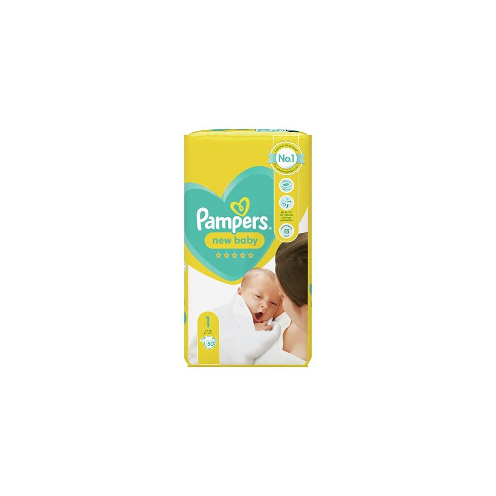 Pampers New Baby Size 1, 50-Count