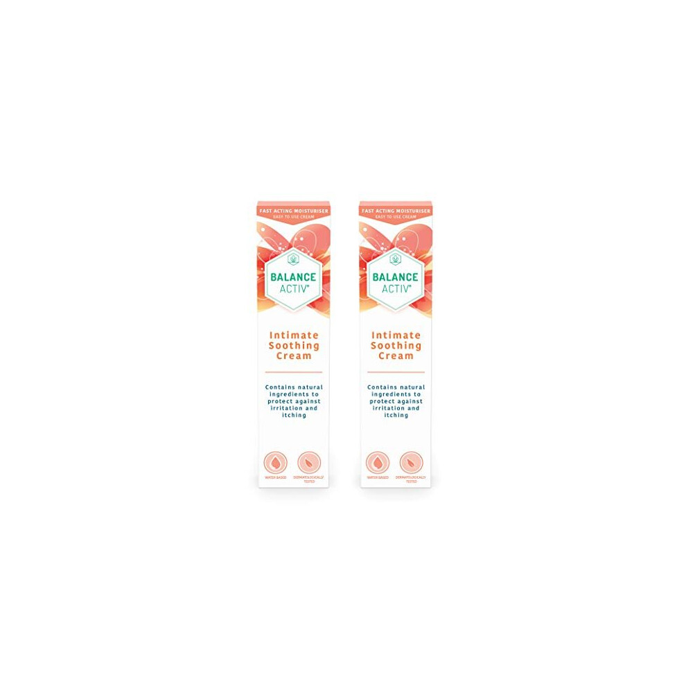 Balance Activ Intimate Soothing Cream | Fast-Acting Relief from Intimate Irritation for Women | Soothes Itching, Redness & Soreness | 2 Pack of 40mL