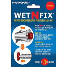 Rawlplug WetNFix Wall Filler for Hole Quick setting Pack of 10 | Fixing Wall Plugs perfect for oversized holes | Suitable for Masonry, Wood, and