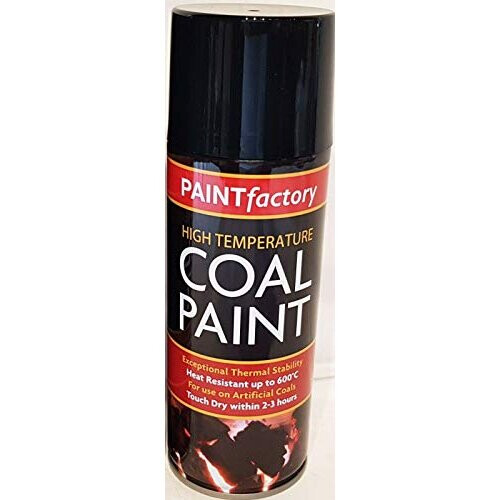 Black Coal Paint 400ml Rejuvenates Gas Fire Coals Spray Can Gallery