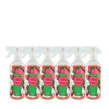 Fabulosa Multi-Purpose Anti-Bacterial Disinfectant Trigger Spray with Long Lasting Fragrance, 500ml, 6 Pack, Wild Rhubarb