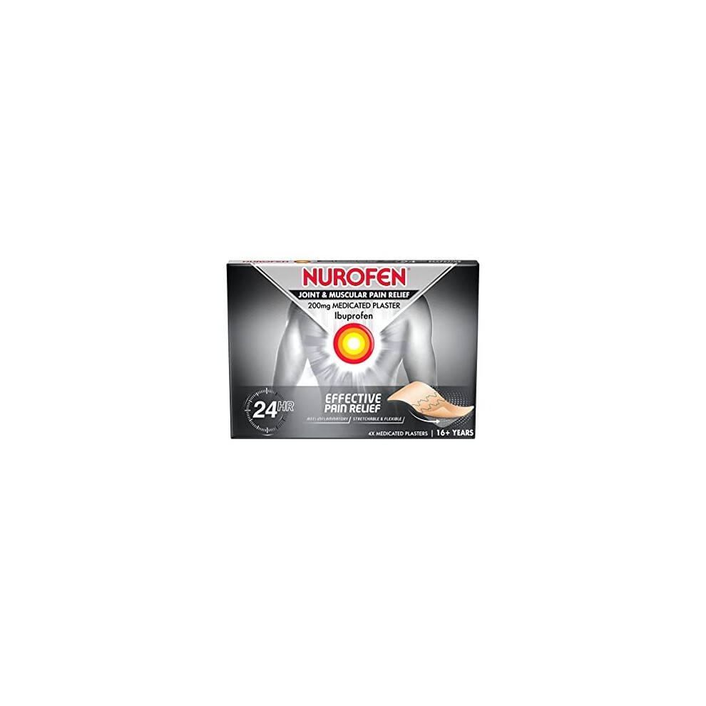 Nurofen Joint And Muscular Pain Relief Medicated Plaster, 4 Plasters