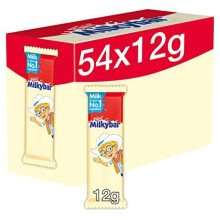 Milkybar White Chocolate Kid Bar 12g (Pack of 54)