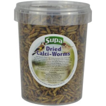 Supa Dried Calci Worms for Wild Birds, 1 Litre Bucket, High Energy Protein Rich Treat For Garden Birds, Attract More Birds To Your Garden, Quality