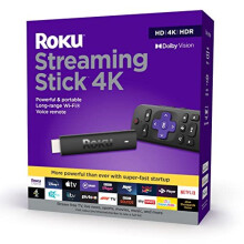 Roku Streaming Stick 4K | HD/4K/HDR Streaming Media Player