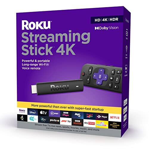 Roku Roku Streaming Stick 4K | HD/4K/HDR Streaming Media Player