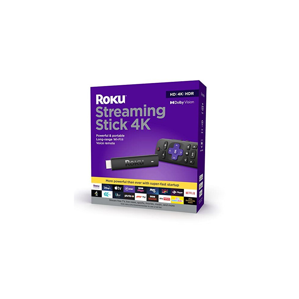 Roku Streaming Stick 4K | HD/4K/HDR Streaming Media Player