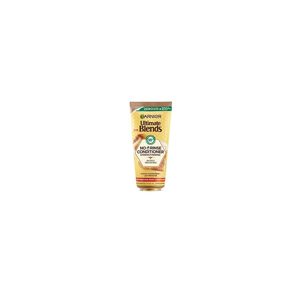 Garnier Ultimate Blends Honey Treasures Strengthening NO RINSE, Leave-in Conditioner for Damaged Hair, Prone to Breakage | 98 Percent Natural Origin