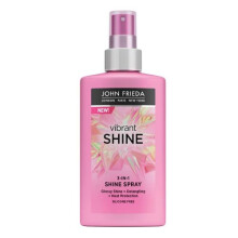 John Frieda Vibrant Shine Weightless Detangling Heat Protection 3-in-1 Spray 150ml, White