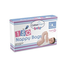 Cotton Tree ESSENTIAL FRAGRANCED NAPPY BAGS, 150pk