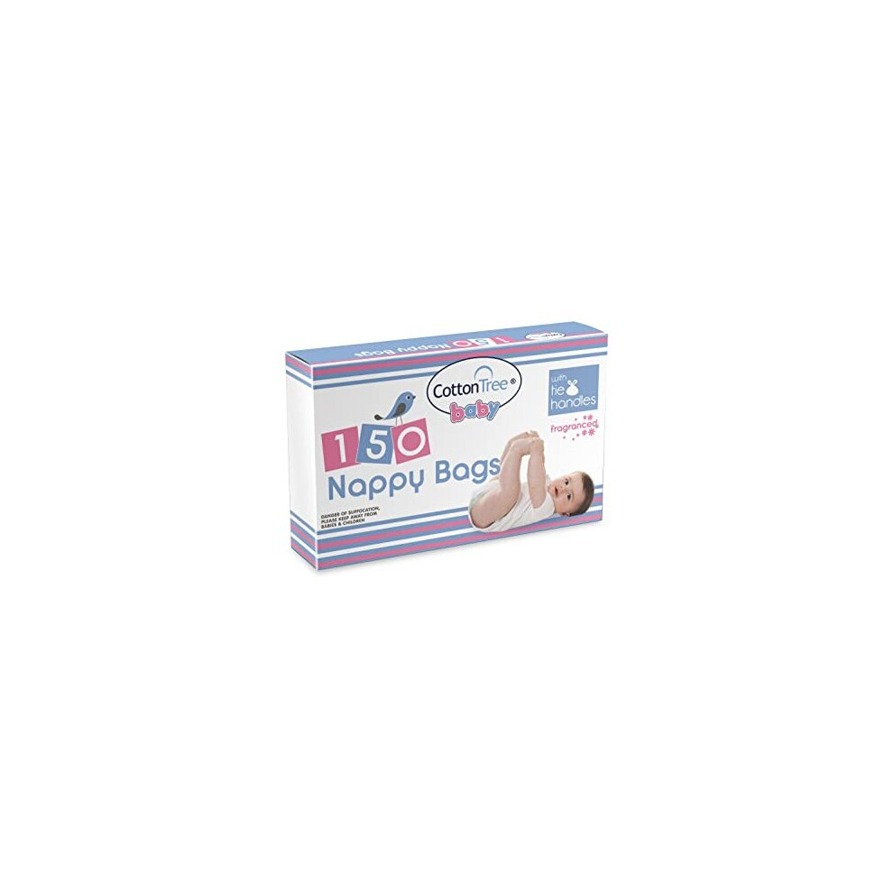 Essential Fragranced Nappy Bags, 150Pk Cotton Tree