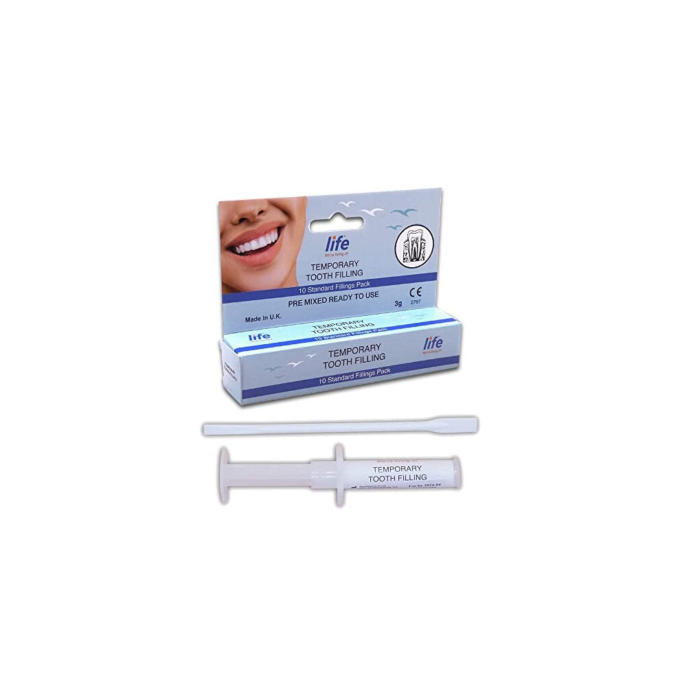 Life Temporary Tooth Filling Dental First Aid Cavity Hole Fill Kit  Ready Mixed In Easy Use Syringe Dispenser