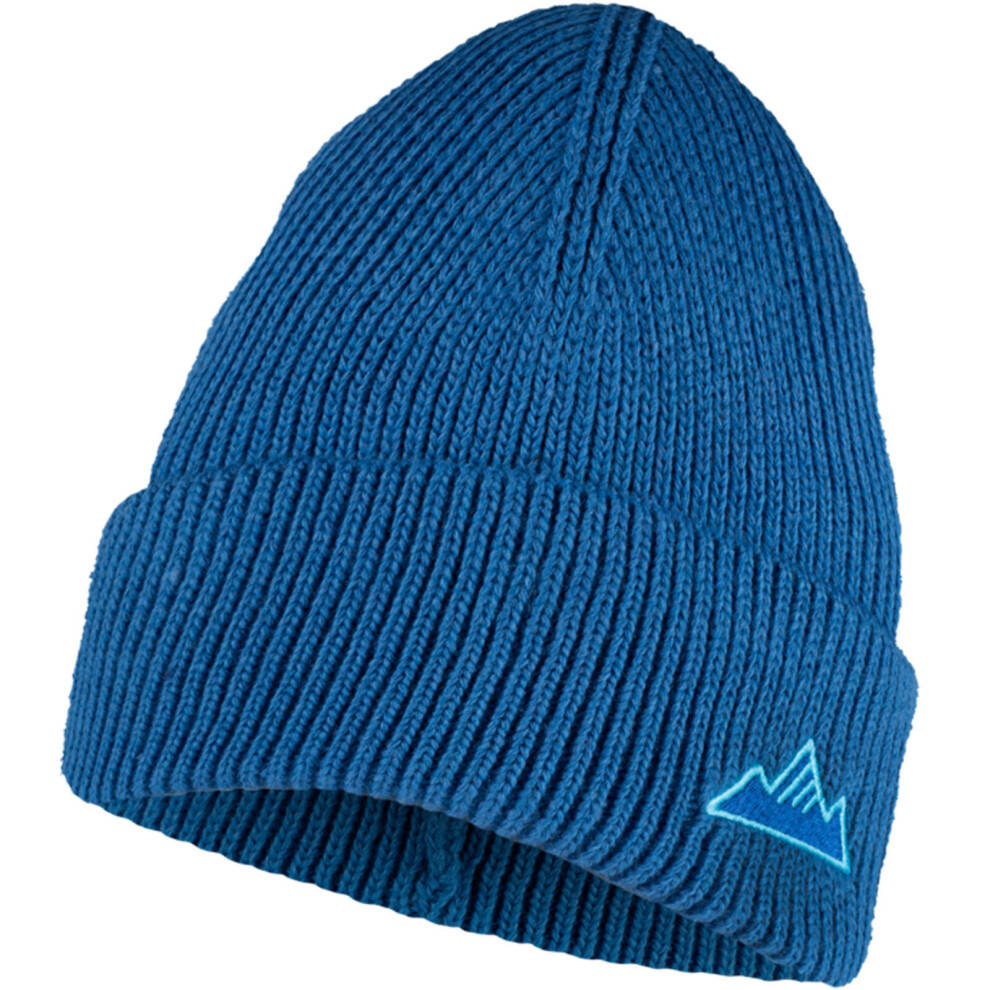 (One Size, Azure Blue) Buff Kids Knitted Warm Winter Beanie Hat