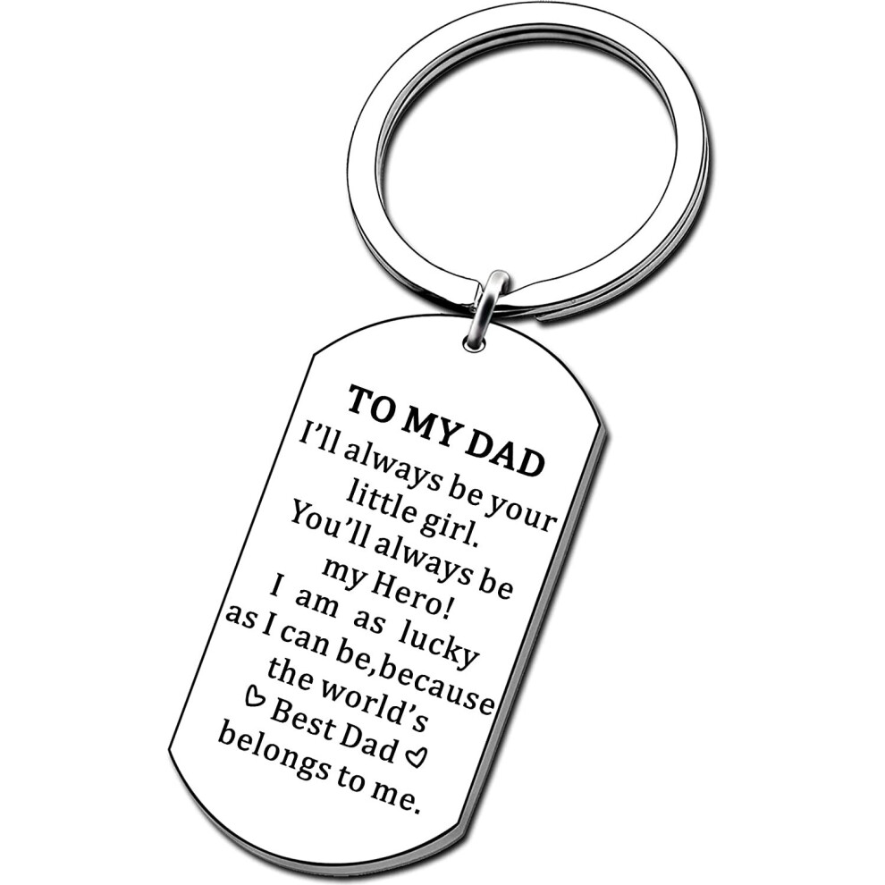 AMZQ Dad Gifts from Daughter - Father Daughter Gifts Keyring,Christmas Gifts for Dad Birthday Gifts Father?s Day Gifts for Dad