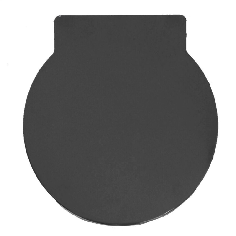 Rts Anthracite Round 400 X 420Mm Slow Close Quick Release Toilet Seat 5055724601359