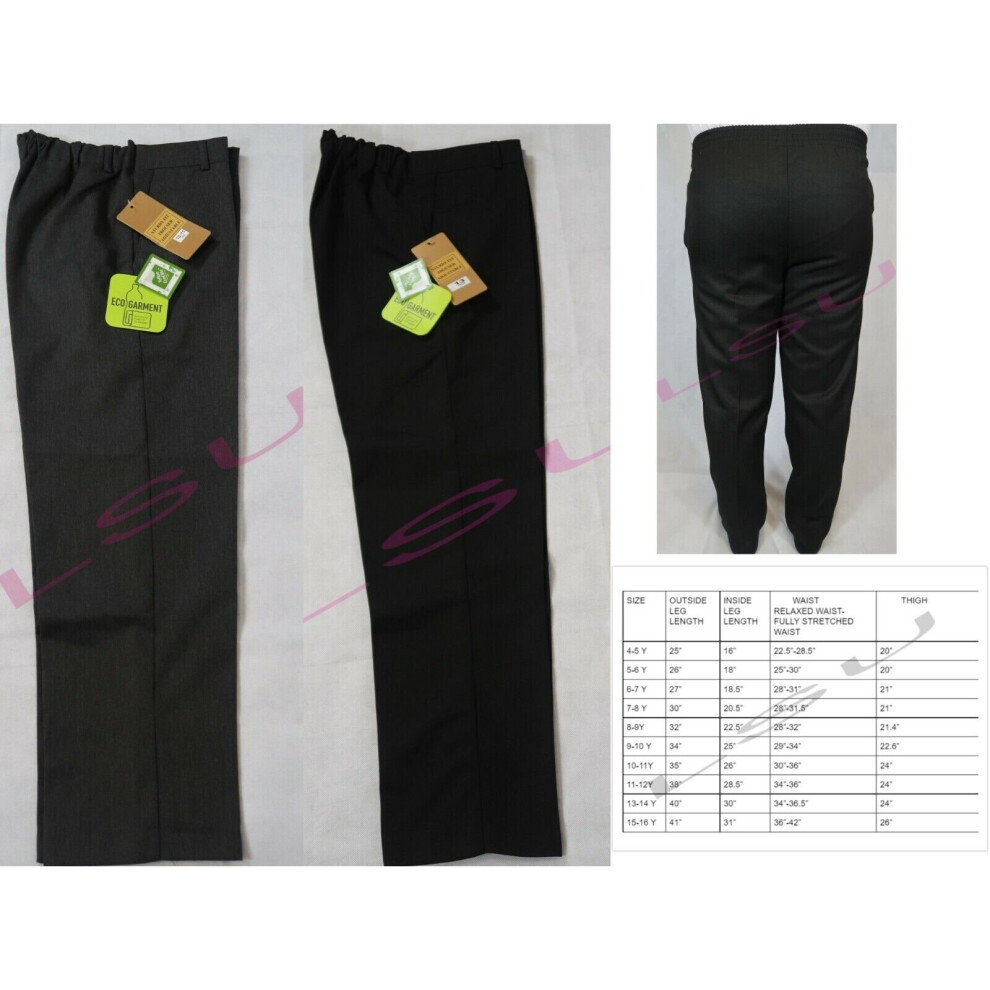 Mens Fully Elasticated Waist Trousers, Button or Velcro Fastening - Care  Clothing