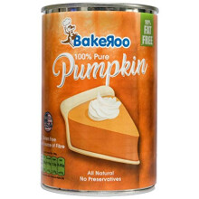 Bakeroo Tinned Pumpkin Puree (Pumpkin Pie Filling), 100% Natural - 425g