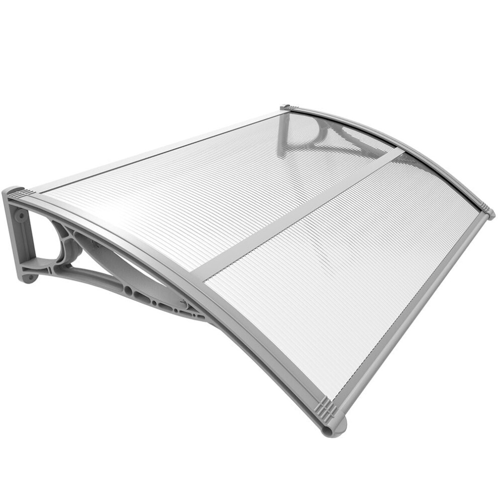Vounot 120X80cm Front Door Canopy Porch Outdoor Awning, Patio Rain Shelter