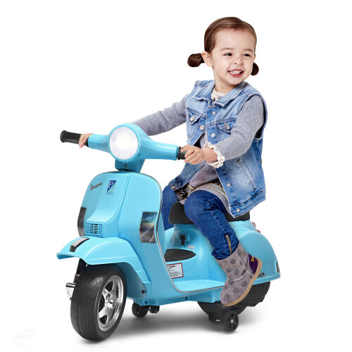 Ride On Vespa Battery Powered 6V Toddler Scooter Retro Electric Motorbike on OnBuy