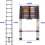 3.2M Telescopic Ladder Protable Step Ladder EN131 Certified 3
