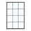 Living And Home (Black - 60*90*2cm) Classic Window Mirror Metal Framed Wall Mirror 5