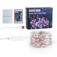 Smart Led Strip Lights Wifi Remote App Control Music Sync Fairy Light For Home