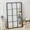Living And Home (Black - 60*90*2cm) Classic Window Mirror Metal Framed Wall Mirror 1