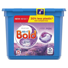 Bold All-in-1 Pods Washing Liquid Capsules Lavender & Camomile, 25 Washes