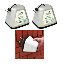 2 x Outside Tap Cover Insulated Polystyrene Thermal Frost Protector